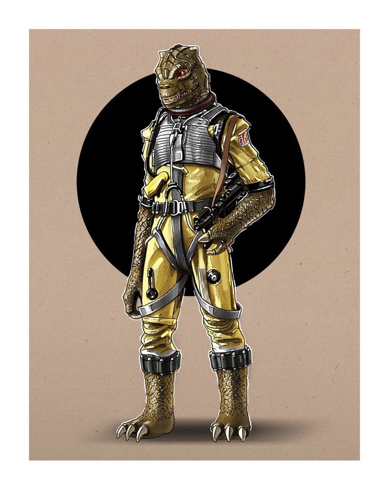 Image of BOSSK: 8 1/2" x 11" OPEN EDITION COLLECTIBLE Giclée PRINT 