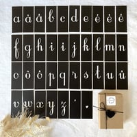 Image 1 of ALPHABET noir
