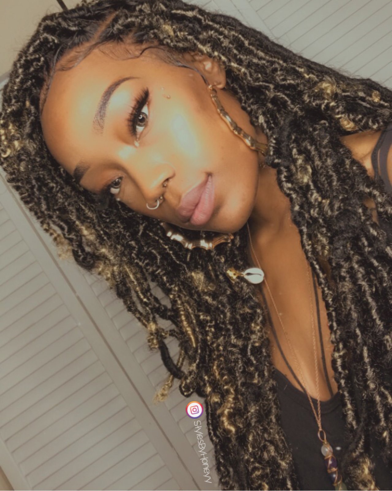 faux locs lace front wigs