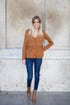 BLOUSE TIANA - SWEAT CAMEL Image 5