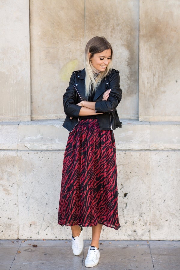 JUPE STELLA - IMPRIMÉ ZEBRE ROUGE