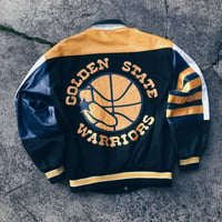 Image 1 of Original 90’s Jeff Hamilton Golden State Warriors Jacket.