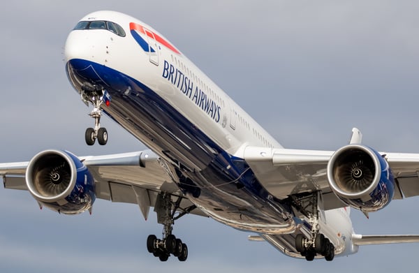 Image of 8"x12" HD Print | British Airways A350-1000 (G-XWBC)
