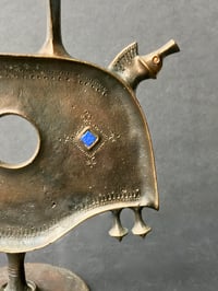 Image 2 of Sculptural Bronze Candleholder, Hungary, Mid-20th Century