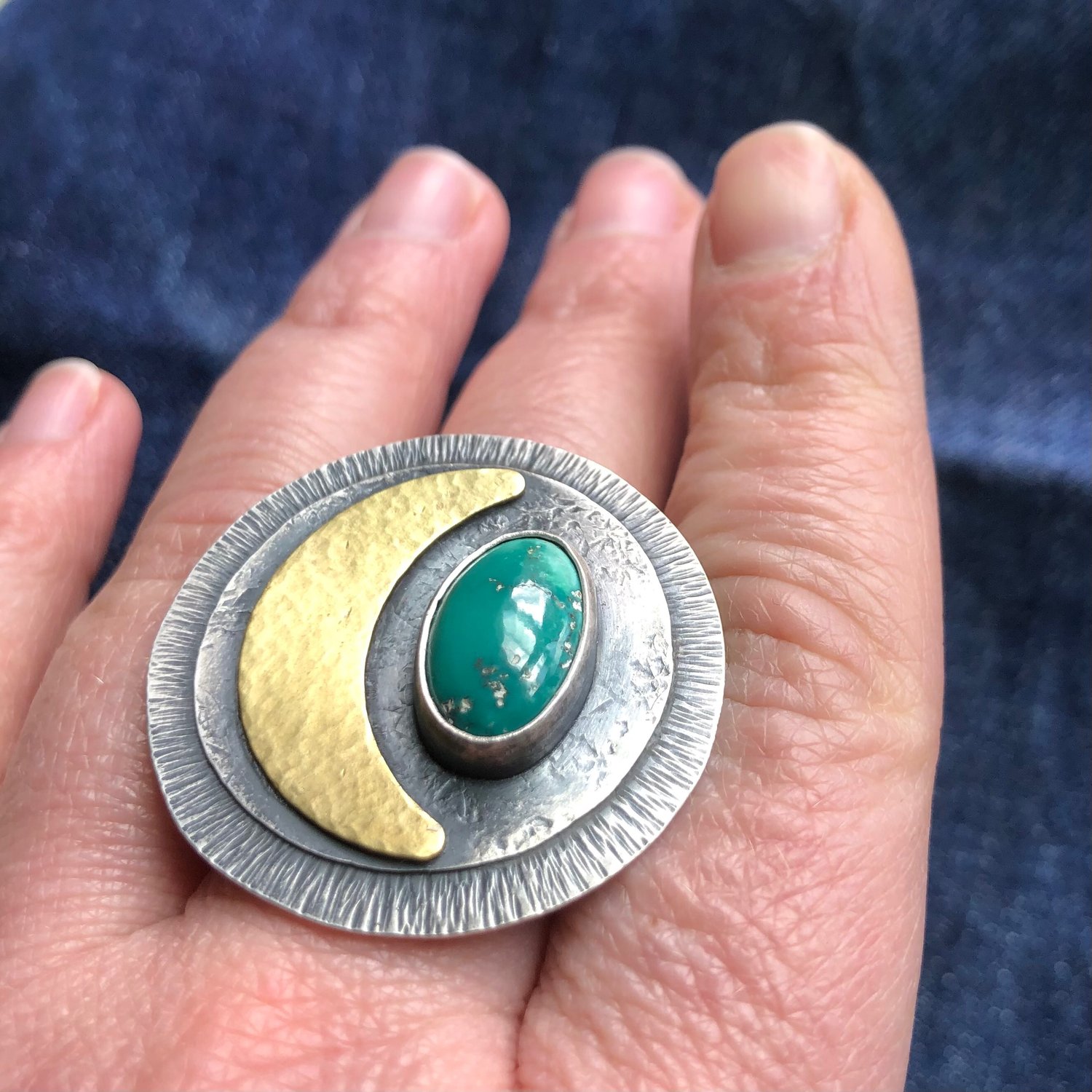 Image of Quarter Moon Ring #3