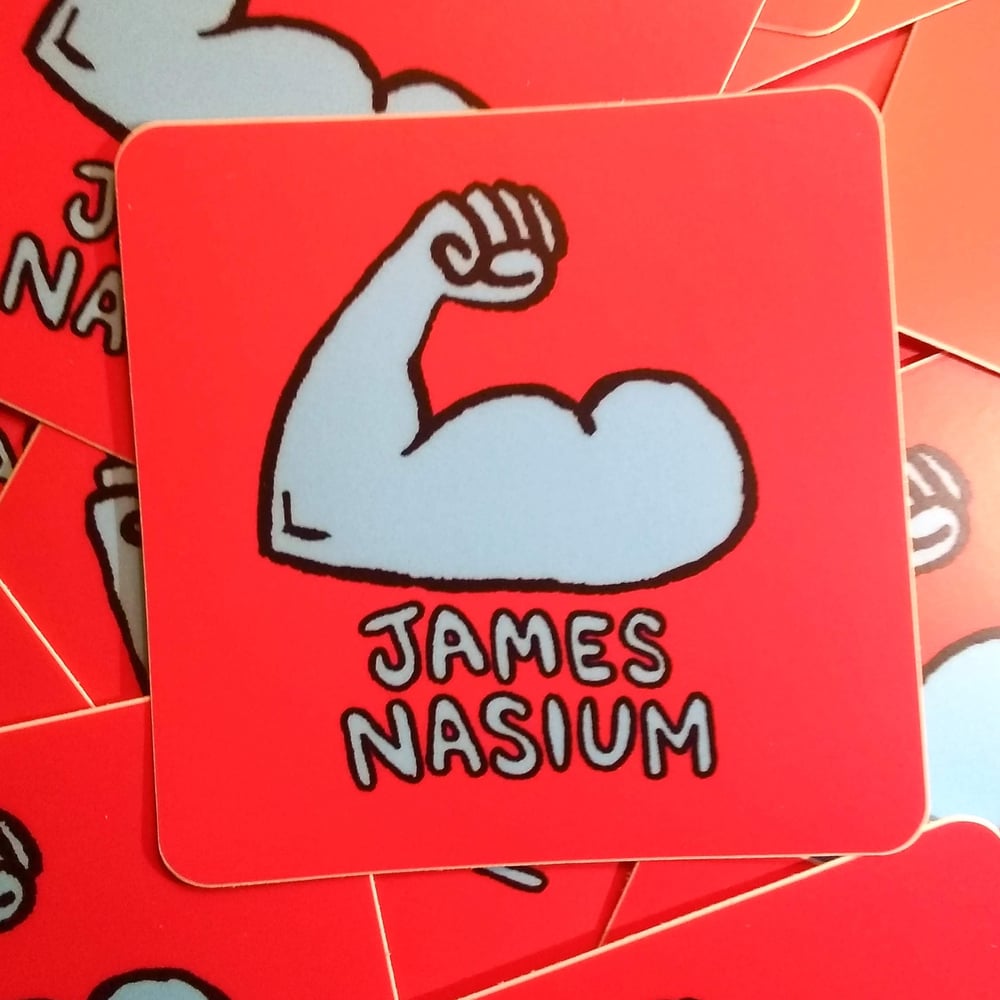 Image of James Nasium Sticker