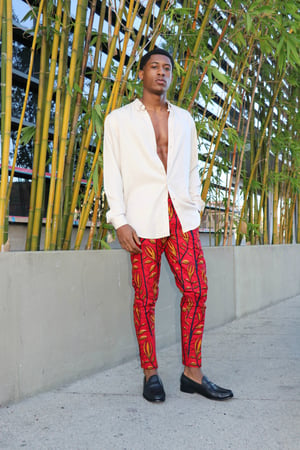 Image of The Kendu pants - red 