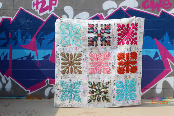 Image of Raspberry Applique quilt pattern