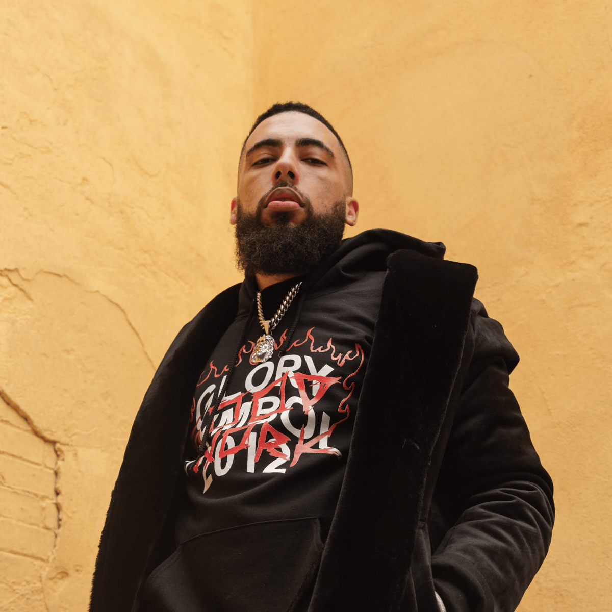 Image of GOOD WORK GLORY SYMBOL - BLACK PULLOVER