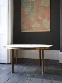Image 1 of Berthold Müller Mosaic Coffee Table with Gold and Lilac Accents