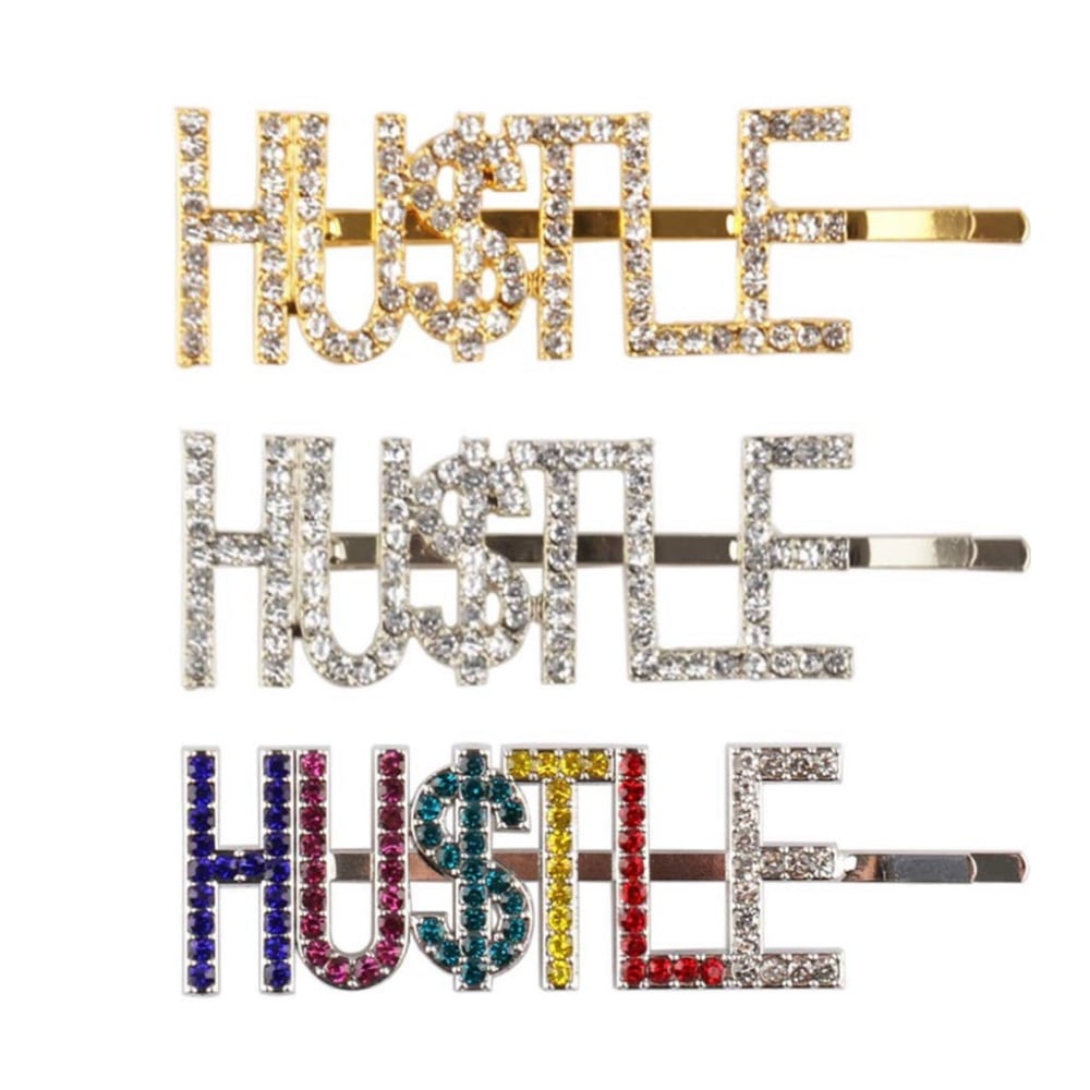 Image of “HU$TLE” Hair Glitz Pin