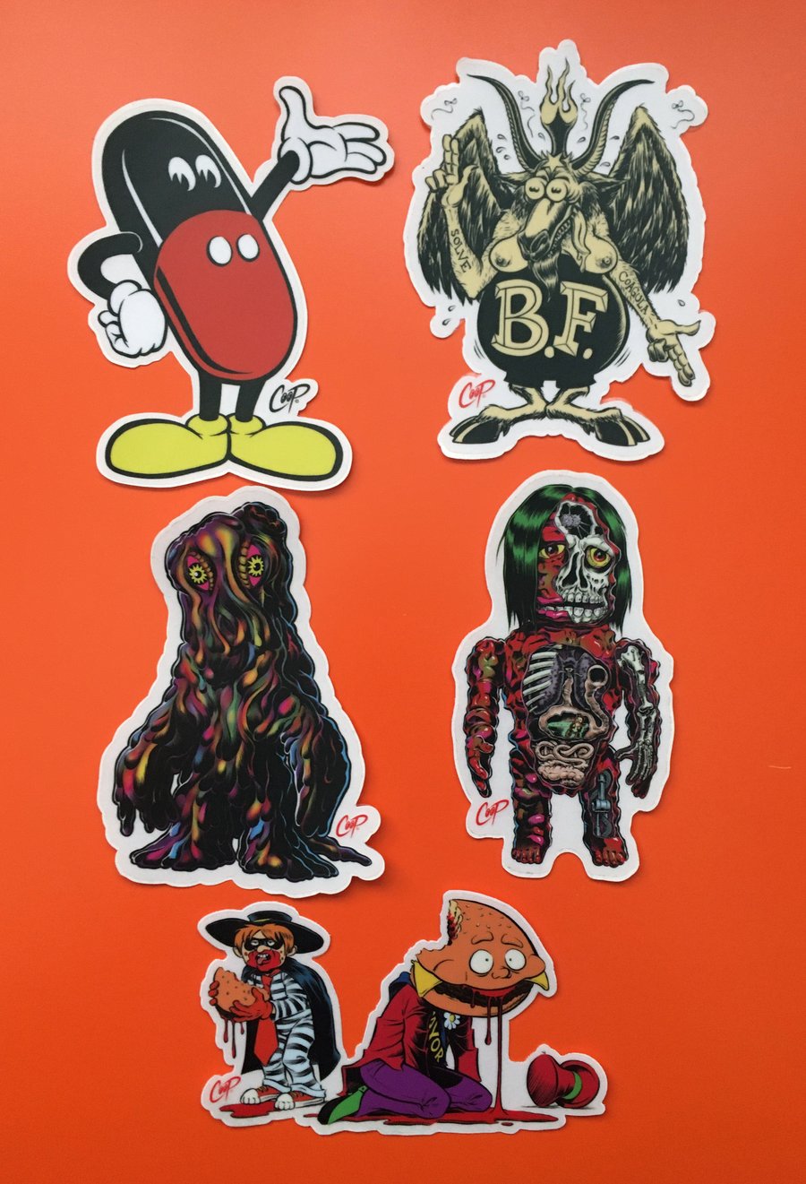 Image of COOP Sticker Pack #8 "Scary Monsters & Super Creeps"