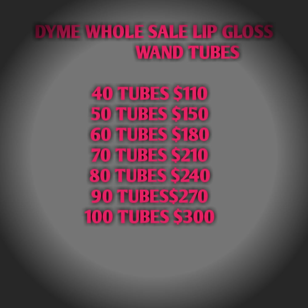 Image of Whole sale wand tubes