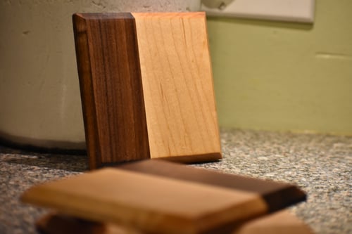 Image of Walnut and Maple Coasters