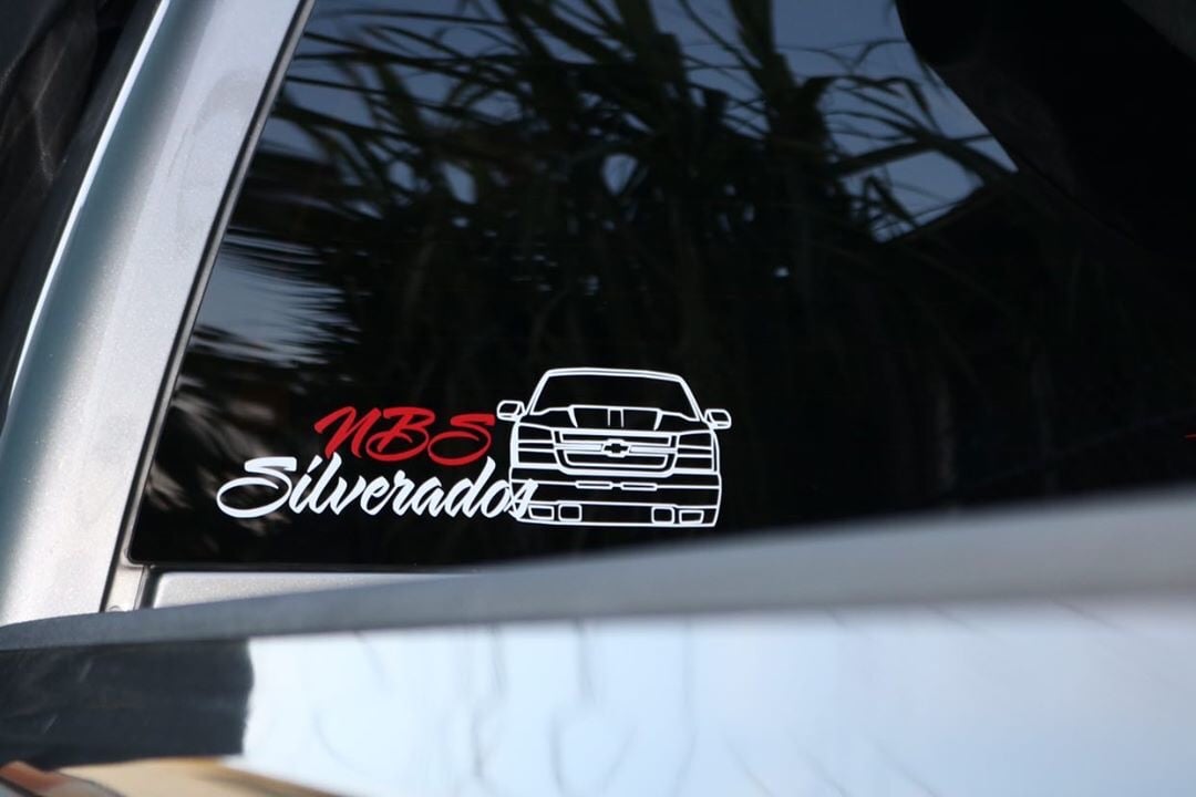 Image of Red/White HD NBS Front End Decal