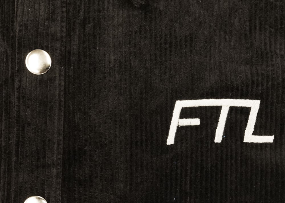 Image of FTL Corduroy Overshirt (Black)