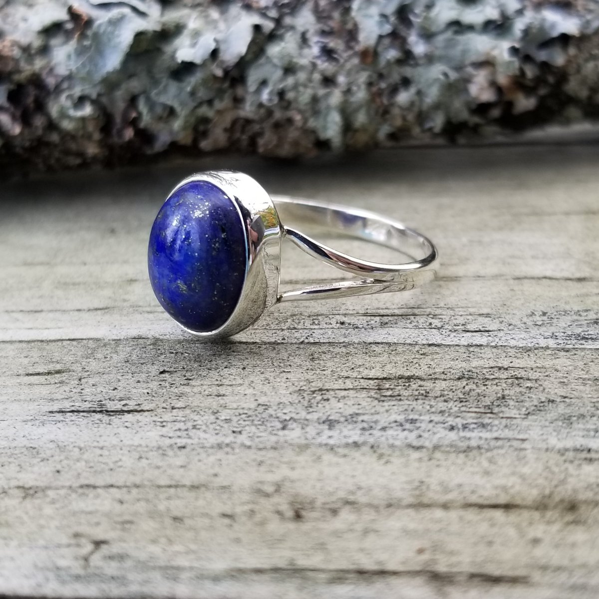 Image of Gifted - Lapis Lazuli Ring in Sterling Silver 