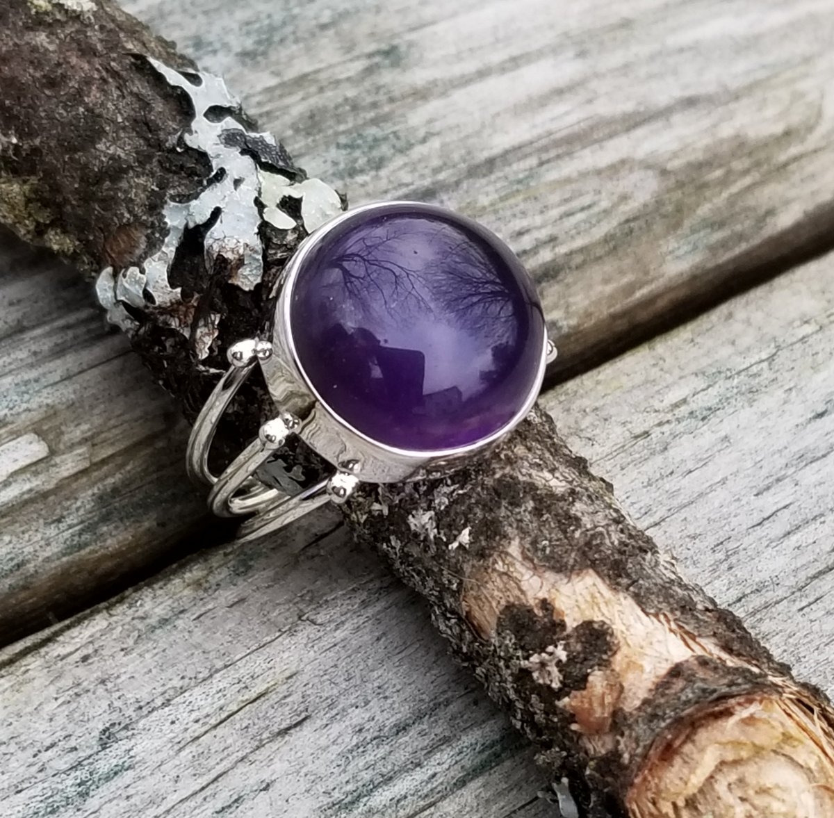 Image of Mystic Ring Collection - Amethyst in Sterling 