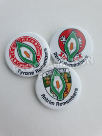 Image 3 of County Easter Lily Retro Badges.