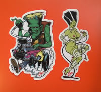 Image 3 of COOP Sticker Pack #9 "Frankenstein & Bride"