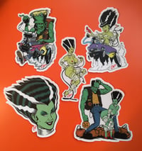 Image 1 of COOP Sticker Pack #9 "Frankenstein & Bride"
