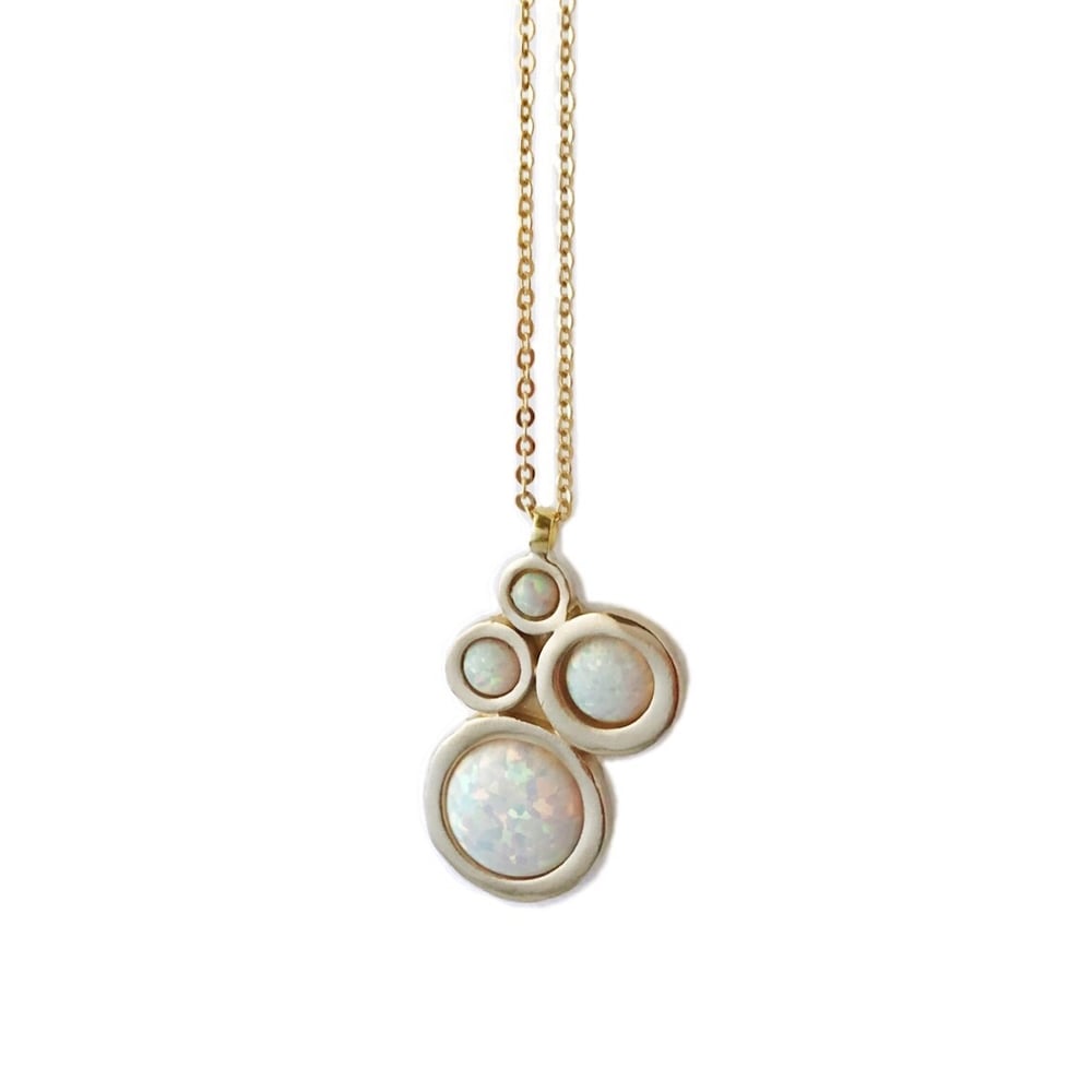 Image of Nebula Necklace with Opal