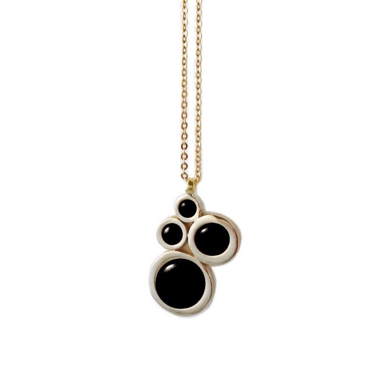 Image of Nebula Necklace with Black Onyx