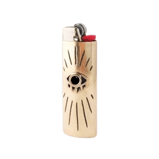 Image of Eye with Lashes Lighter Case with Black Onyx