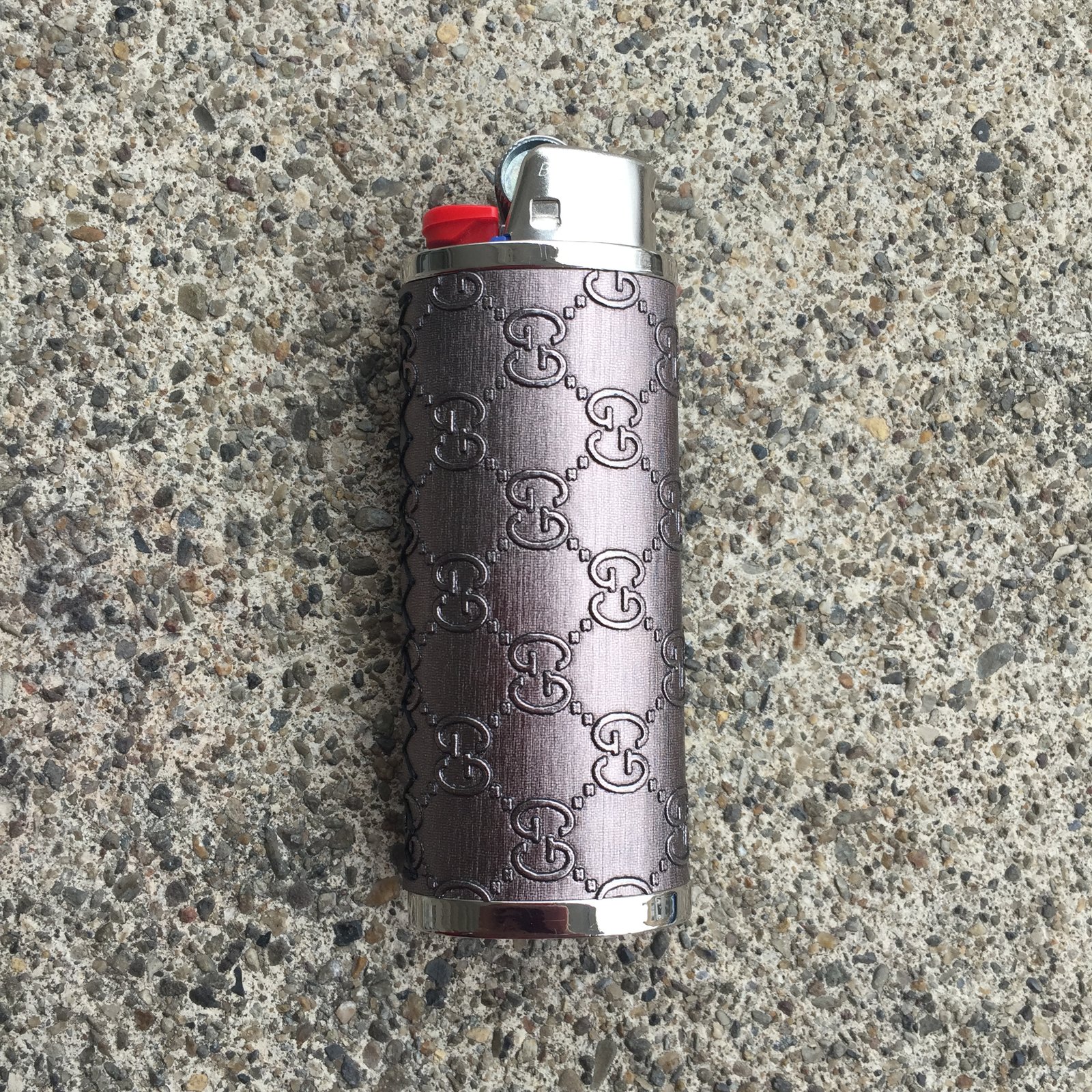 Silver Gucci Lighter Case | Real Ryte 