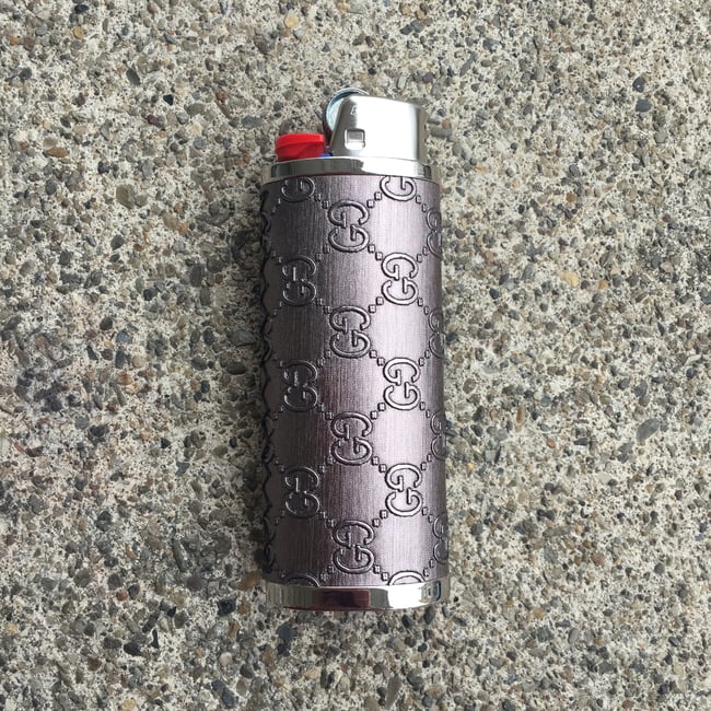 Grey Gucci Lighter Case