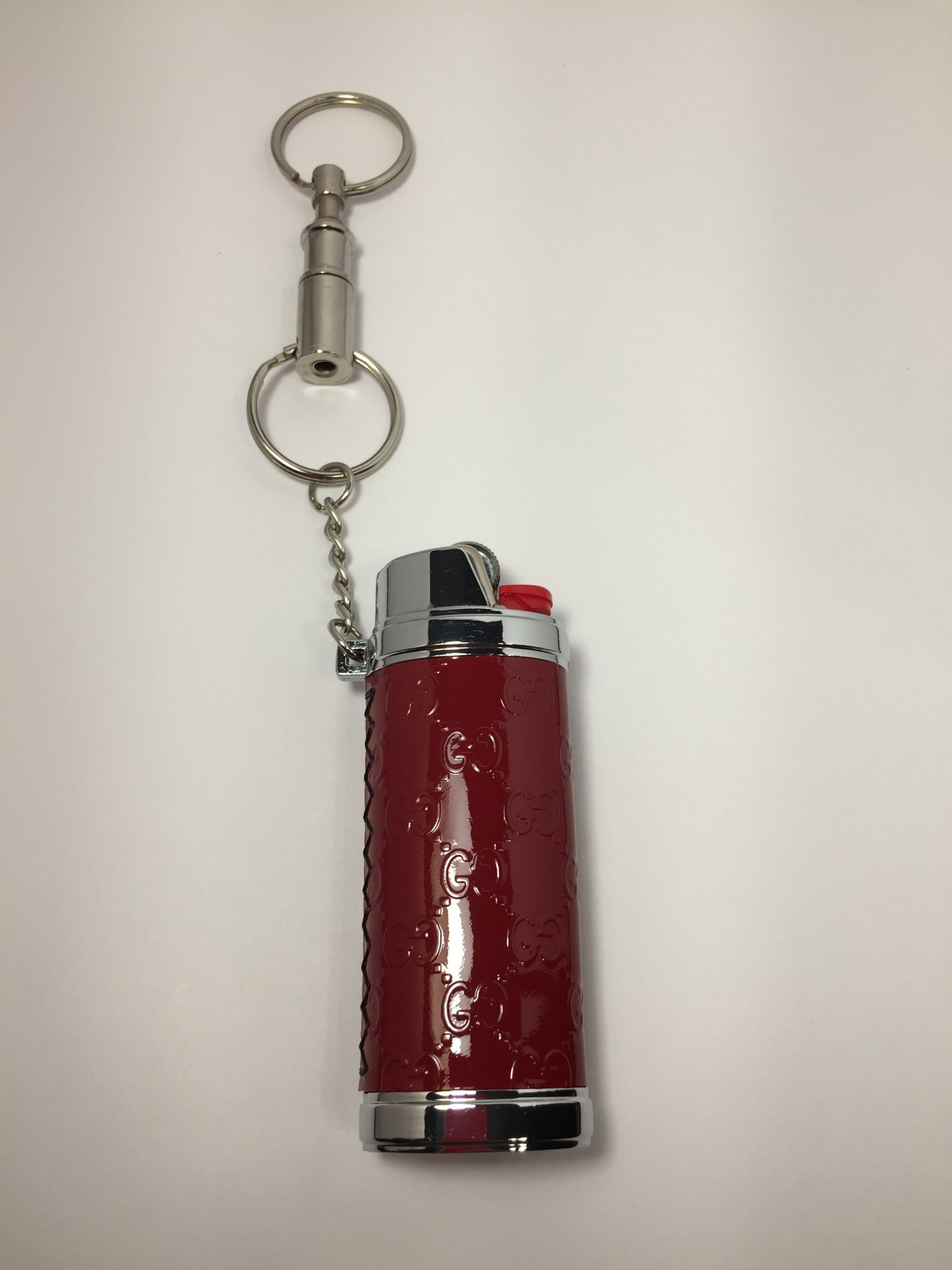Red Patent Leather Gucci Lighter Case 