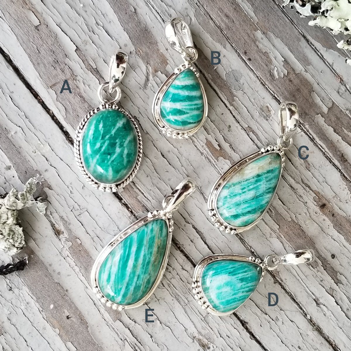 Image of Sweet Simplicity - Amazonite Pendant in Sterling