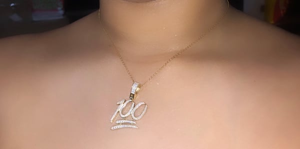 Image of Keep it 100 necklace 