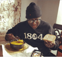White on Black 1804 Sweatshirt