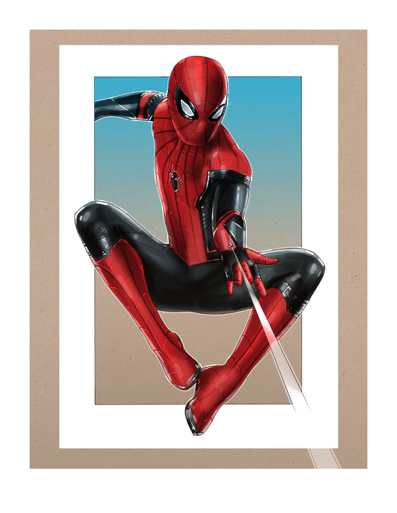 Image of SPIDERMAN: 8 1/2" x 11" OPEN EDITION COLLECTIBLE Giclée PRINT