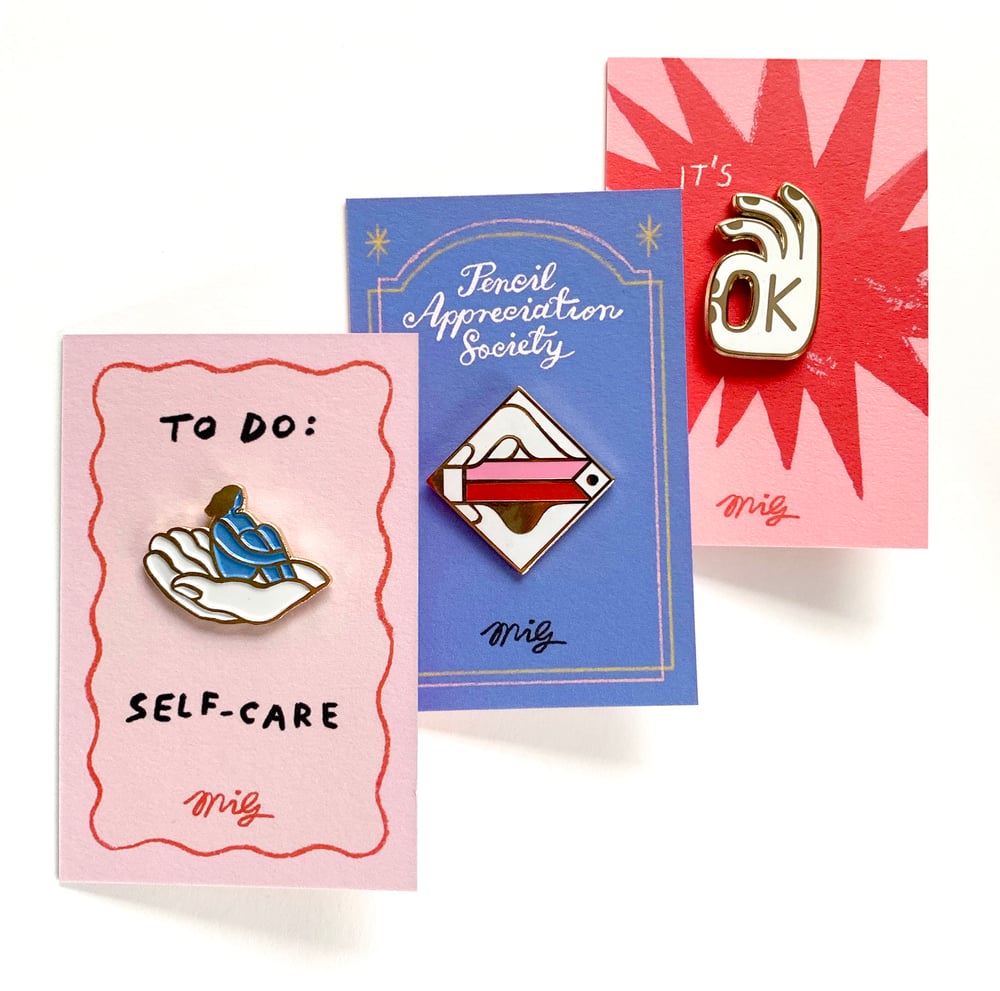 Image of YOU'RE IN GOOD HANDS - set of three pin badges