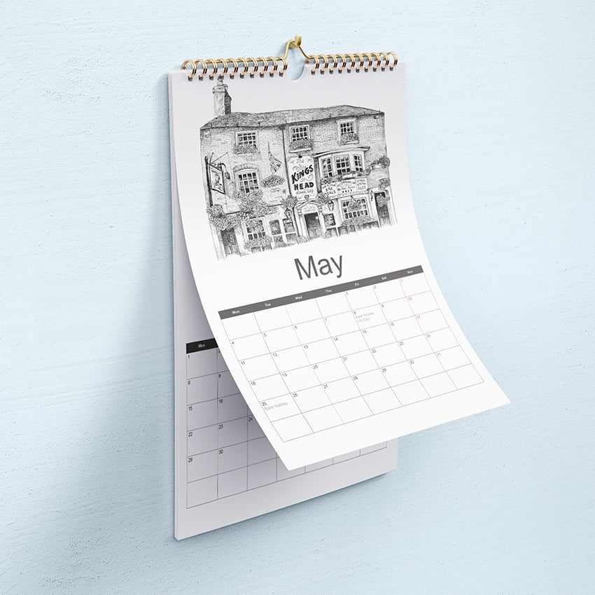 Image of The Deal Town Illustrations Calendar 2020