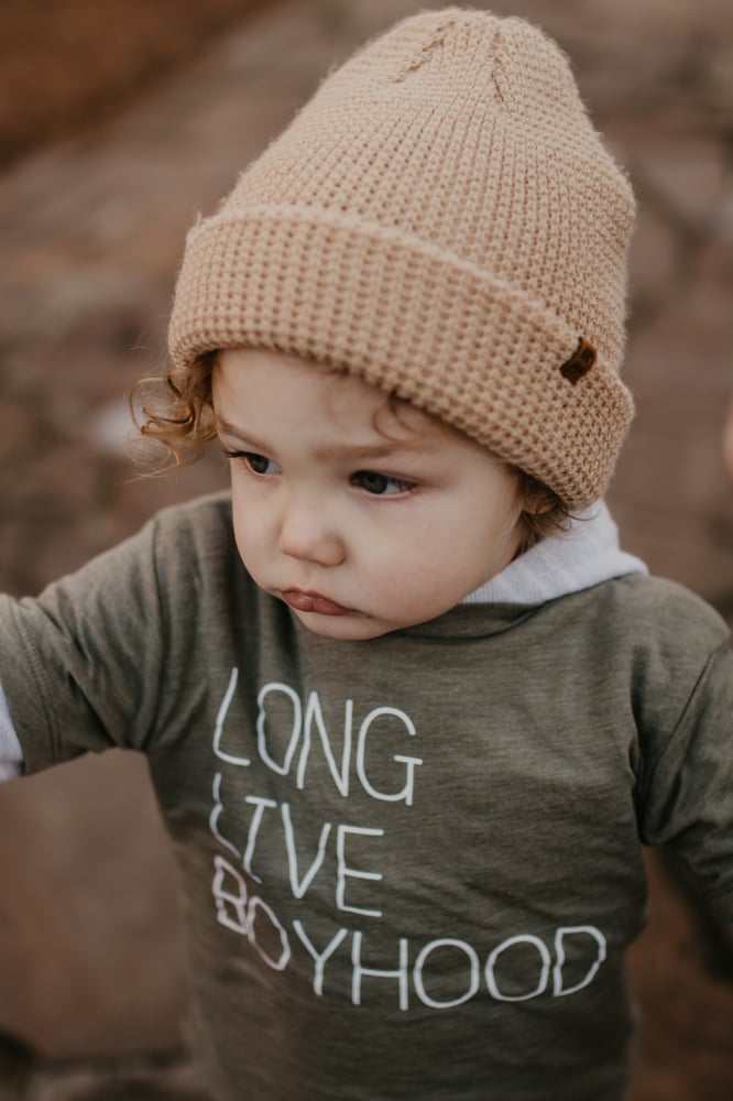 Image of LONG LIVE BOYHOOD TEE (OLIVE)