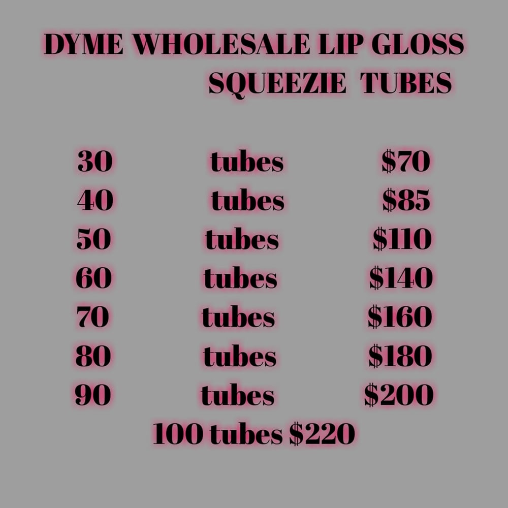 Image of Whole sale squeezie tubes