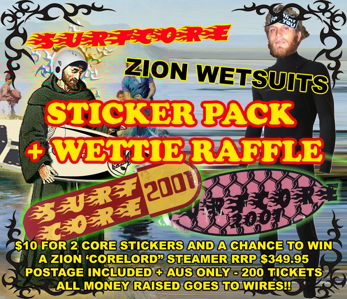 Image of STICKER PACK ZION WETTIE RAFFLE 