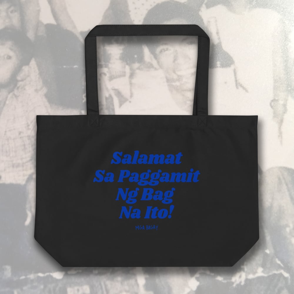 Image of Thank you For Using This Bag - Large Organic Cotton Tote (Black)