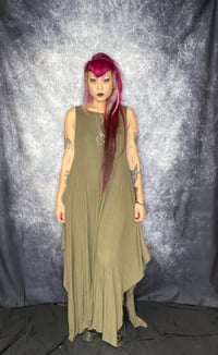 Image 2 of Buttery Olive Maxi Modal Dress 