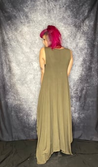 Image 4 of Buttery Olive Maxi Modal Dress 