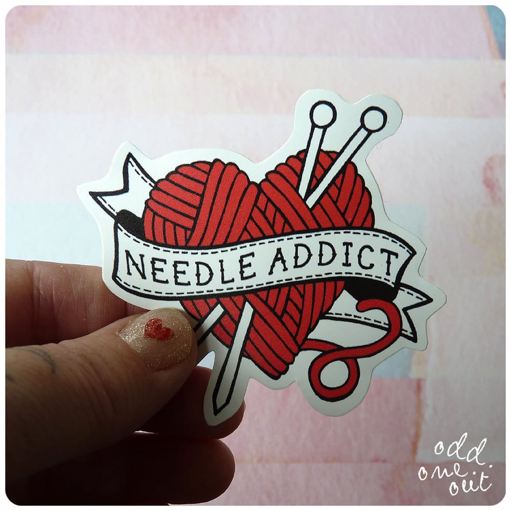 Image of Needle Addict - Vinyl Sticker