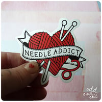Image 1 of Needle Addict - Vinyl Sticker