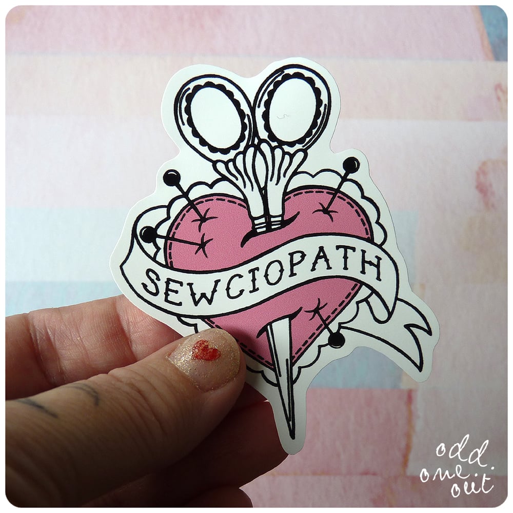 Image of Sewciopath - Vinyl Sticker