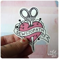 Image 1 of Sewciopath - Vinyl Sticker