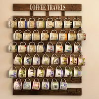 Wood Coffee Mug Rack