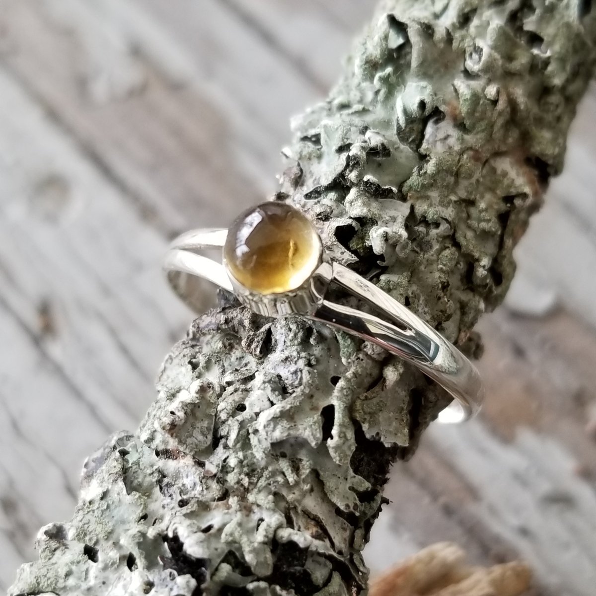 Image of Petite Citron - Citrine Ring in Sterling