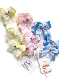 Image 3 of Sock and rosebud bow sets